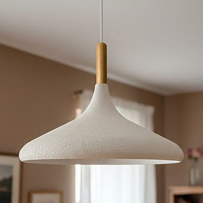 Bamyum Champion hanglamp, industriële Modern stijl, Ø35 cm, witte metalen lamp