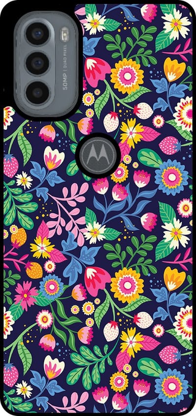 Smartphonica Telefoonhoesje Geschikt voor Motorola Moto G31 / G41 met bloemen opdruk - TPU backcover case flower design geschikt voor Motorola Moto G31;Motorola Moto G41