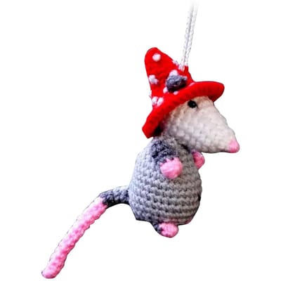Possum Auto Hanger Ornament Schattige Schreeuwende Opossum Spiegel Accessoire Decor Achteruitkijk Interieur