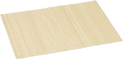 Cepewa Rechthoekige placemat - bamboe - beige - 30 x 45 cm - tafeldecoratie - onderleggers