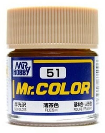 Gunze Mr. Hobby C-051 - Mr. Color 10 ml Flesh - Lacquer Modelbouwverf