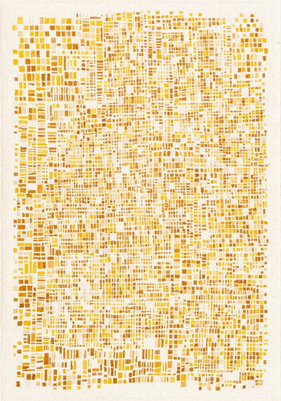 Wasbaar Binnen & Buiten Vloerkleed - 140 x 200 cm - Louis De Poortere Cubik Moon - Laagpolig Tapijt - Gerecycled PET - Made in Belgium - Circulair