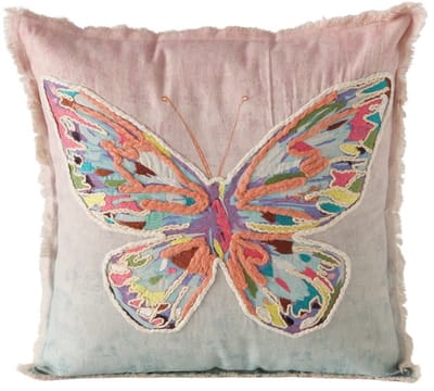 Boltze - Kussen - Sierkussen - Katoen - Handmade - Maribel - Vlinder - 45x45cm