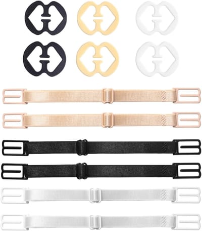 Verstelbare BH-band clips in wit, beige en zwart - Perfect voor een comfortabele pasvorm en discreet gebruik