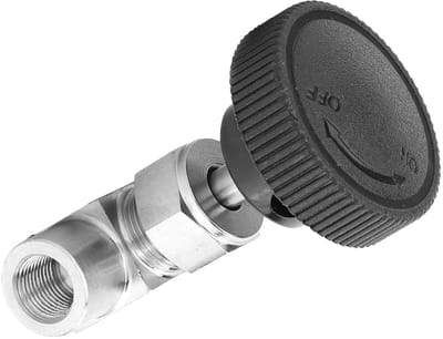 Allecto Flow Control Valve - Controleklep - 1/8 inch - Geschikt voor water gas olie - Corrosiebestendig - Voor optimale doorstroming