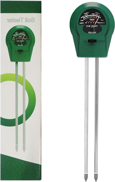 3-in-1 Bodemtester voor Tuin en Binnenplanten, Vochtigheids- en pH-Meter met Analysefunctie, Compact en Lichtgewicht voor Nauwkeurige Bodemmetingen