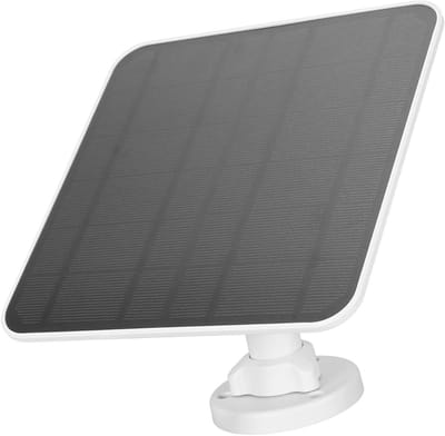 Zonnepaneel Deurbel - Zonneoplader Camera - Continue Stroom - IP66 Waterdicht - 3.5 Meter Kabel - Zwart