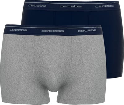 CECEBA Monza 2-pack Heren Boxer - Blauw/Grijs