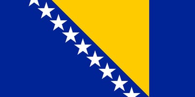 Vlag Bosnië en Herzegovina 300x450cm