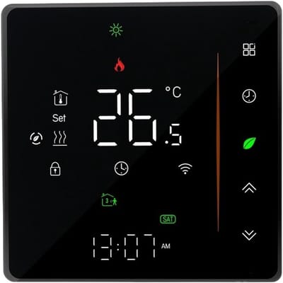 Wifi Thermostaat - Slimme Regelaar - Verwarming Instellen - App Bediening - 48 inch Scherm - Wit