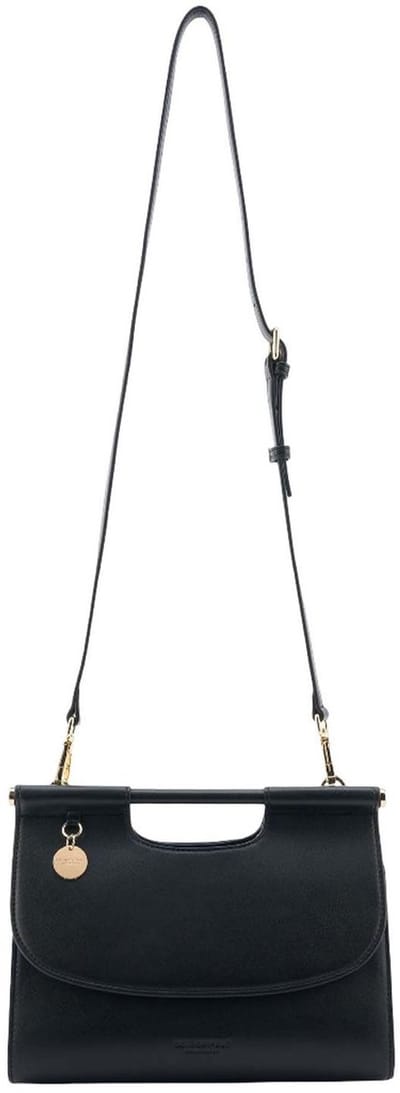 SEIDENFELT MANUFAKTUR handtas schoudertas Ryd Top Handle Bag Black zwart