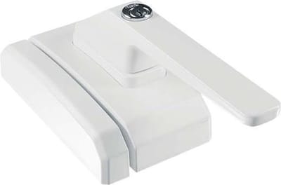 Abus raamslotgreep - wit - FO400N W - ALO125 - gelijksluitend