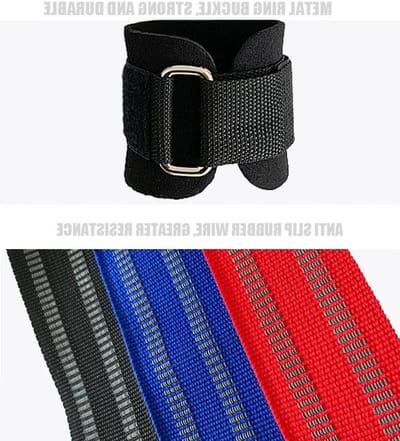 Lifting Straps voor Krachttraining met Polssteun - Ideaal voor Bodybuilding, Fitness en Crossfit, Professionele Heftouwen in Blauw