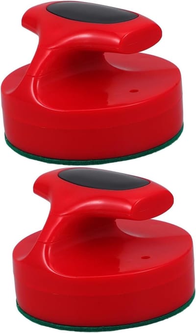 Air Hockey Paddles - Tafelspel Pusher - Spel Verbeteren - Stille Viltbodem - 9.4 cm - Multi