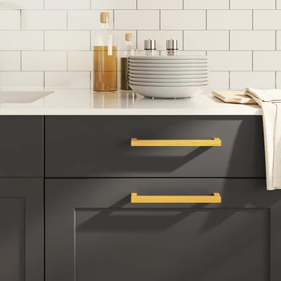 vidaXL - Handvatten - 5 - st - 192 - mm - roestvrij - staal - goudkleurig