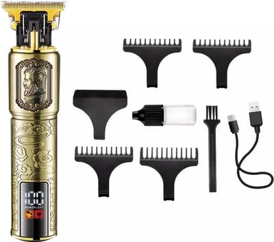 FTQ-2095 Professionele Draadloze Tondeuse - High-Quality Trimmer voor Haar en Baard - Perfect voor Contouren, Millimeteren en Scheren - Kapper Kwaliteit - Inclusief FTQ Type-C oplaadkabel