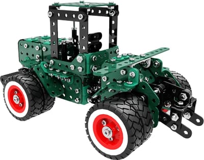 Metaal 3D Bouwpakket - Landbouw Tractor (600 Delen) | Realistisch Model | DIY Modelbouw