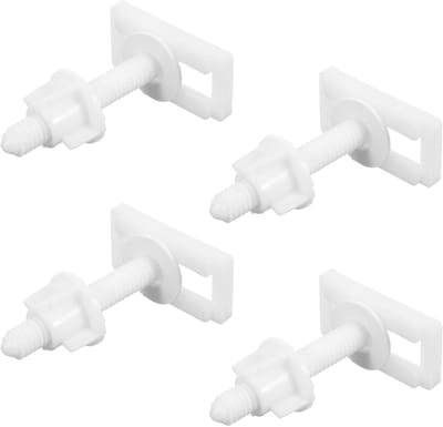 Toiletzitting Bevestigingsset - Toiletbril Schroeven - Badkamer Reparatie - Universele Compatibiliteit - 4 Stuks - Wit