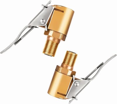 2 Stuks Bandenventiel Luchtpompclip - Schroefdraadmondstukadapter voor Auto's