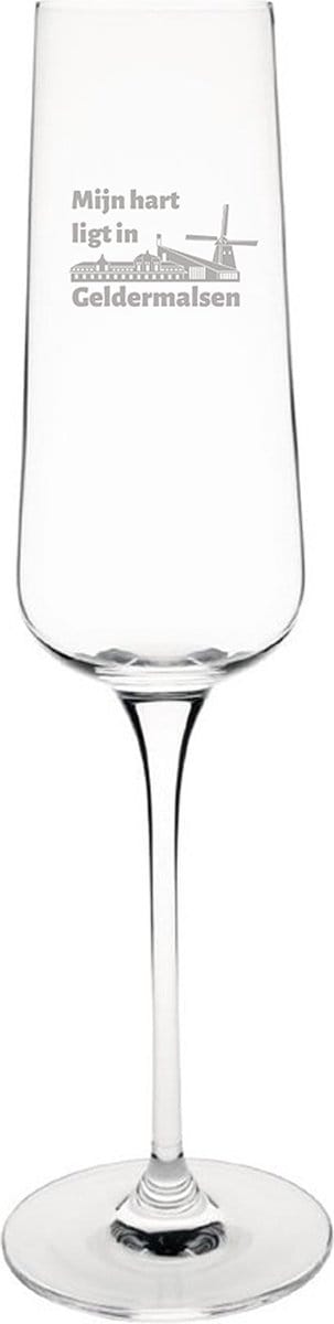 Gegraveerde Champagneglas 27cl Geldermalsen