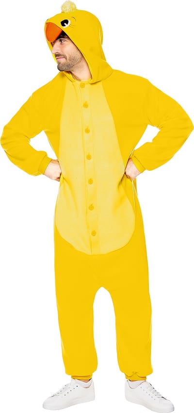 FUNIDELIA Kip Onesie - Kip Kostuum voor volwassenen - Maat: S - M