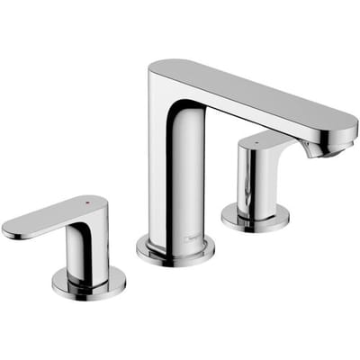 Hansgrohe Rebris S 3-hole basin mixer 110 with pop-up waste 72530000