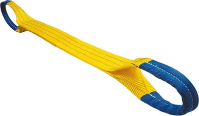 Lussen Hefband - Sjorband hijsband - Zware Lasten Hefen - 2-Laags Polyester - 3000 kg 4 m - Geel