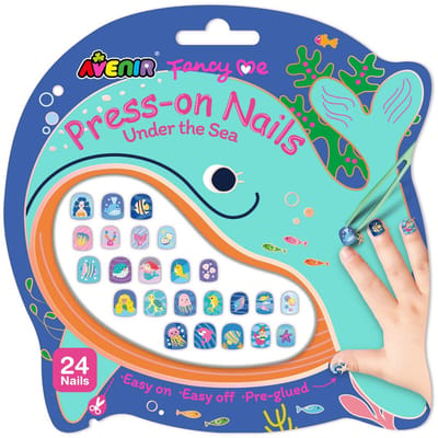 AVENIR Nagelstickers - Oceaan - 24 Stuks - Makkelijk Verwijderbaar - 3 Jaar