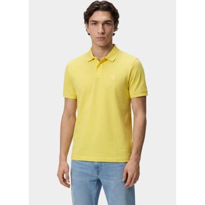 BOSS Orange Polo korte mouw Geel Passenger 10256683 01 50507803/730