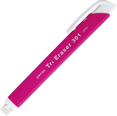 Penac Japan - Gumvulpotlood - Gum Pen - Magenta - navulbaar - 8.25mm x 122mm gumpotlood