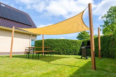 Wovar Schaduwdoek Rechthoek 300 x 400m | 320gr/m2 | Zand | Per Stuk | Schaduwdoeken rechthoekig | Premium Schaduwdoeken