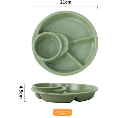 Plastic bord, vetreducerend kwantitatief bord, ontbijt kwantitatief scheidingsserviesbord