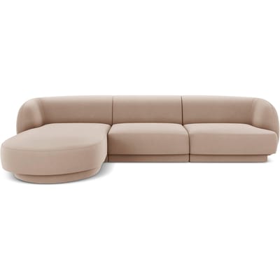 3.5-zitshoekbank Miley links velvet | Micadoni Limited Edition