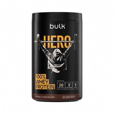 Bulk Hero 100% Whey Protein (910g) Double Chocolate - Eiwitten - Wei-eiwit Mix