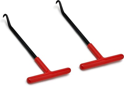 Veer Haken - Trekker Tool - Onderdelen Vervangen - Ergonomische T-Handgreep - 2 Stuks - Zwart