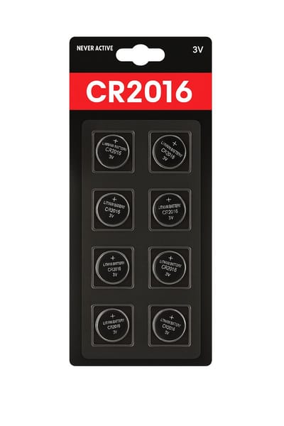 Batterijen Knoopcel Batterij - 8 stuks - CR2016 - 3V - Knoopbatterij - Platte Batterij - Lithium Cell