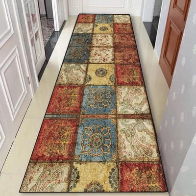 Boho Antislip Gangtapijt Decor Huis Lobby Deurgang Lopers Tapijten Bedzijde Gang Wasbaar Tapijt Hotel Trappen Hal Vloermatten 60*300cm