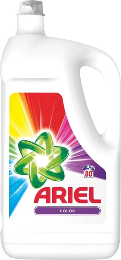 Ariel Wasmiddel Color Cold & Short 80 Wasbeurten - 4 x 2,64 liter - Voordeelverpakking