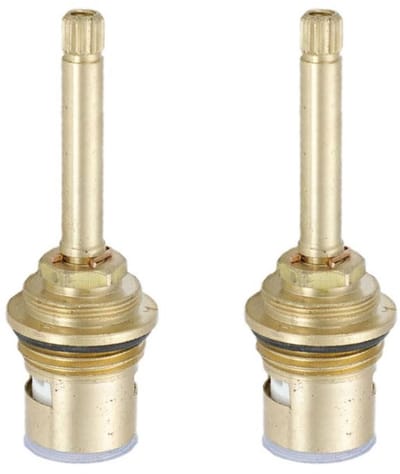 Dailygoods- Kraanonderdelen Hoge Kwaliteit - Tap Cartridge - Messing Ventiel - Vervangende Onderdelen - Badkamer/Keuken - 80 mm - Kraanklep