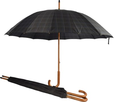 Paraplu 3 stuks - Set Van 3 Premium Paraplu Met Houten Handvat | Ideaal Voor Unisex | 89cm Lengte Met 16 Banen