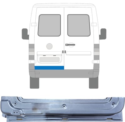 Reparatie plaatwerk achterste deuren voor Volkswagen LT 1996-2005 / Links