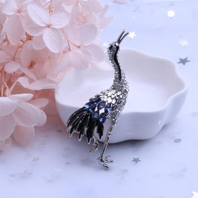 High-End Exquise Kraanlegering Dames Populair Eenvoudig Temperament Wild Pak Accessoires Broche gray
