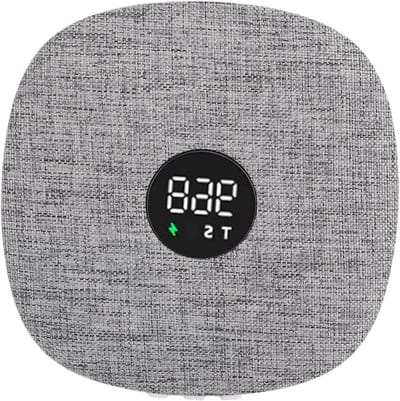 Platte Luidspreker - Onder Kussen - Rustige Nachtrust - Stereogeluid Timer - 13 x 13 cm - Grijs