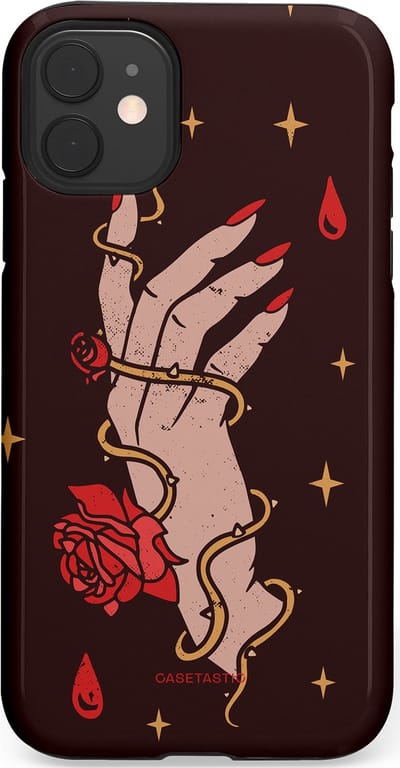 Casetastic Hoesje Geschikt voor Apple iPhone 11 - Stijlvolle Beschermende Duo-layer Case - Hartslag van tijd