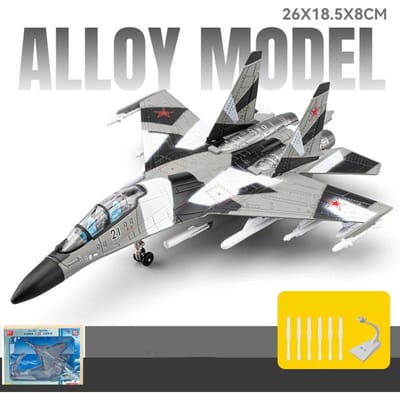 1:81 S Su-35 Flanker-E Legering Strategische Bommenwerper Stealth Jager Vliegtuig Vliegtuig Metaal Supersonisch Vechtvliegtuig Model Kind Speelgoed