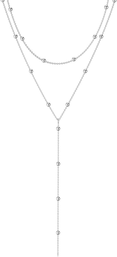 Verstelbare Gouden Dubbele Ketting voor Vrouwen en Meisjes met Y-vorm, Elegante Sieraad voor Elke Gelegenheid
