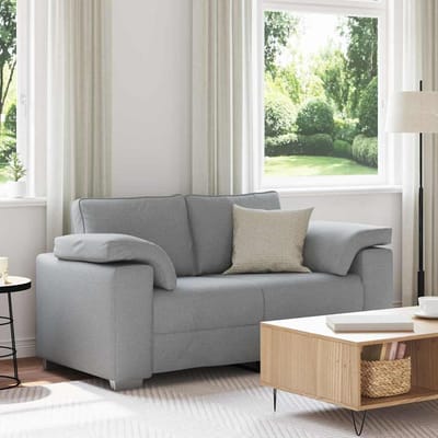 vidaXL - Loveseat - Lichtgrijs - 160 - cm - Stof