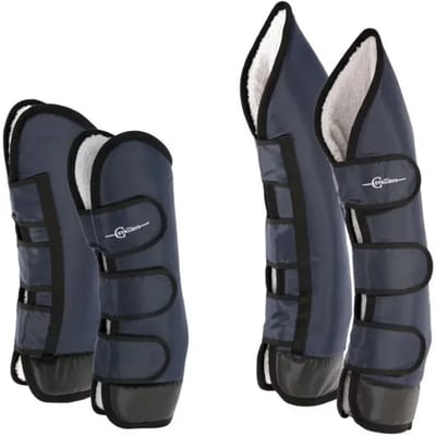 Kerbl Vierdelige beenbeschermer set voor op reis paard 32452