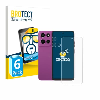 BROTECT - Screenprotector voor Motorola Moto G (2026) (Voor+Camera) - Folie Beschermfolie transparant 6 Stuks
