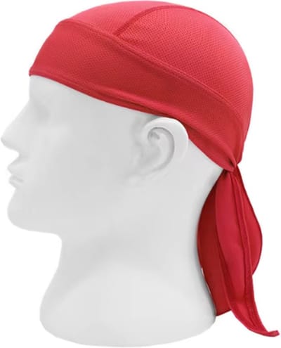 Scoby - Sport Bandana - Fietsmurts Voor Onder De Helm - Ventilerend Sportmutsje - Rood - One Size - Voor Volwassenen